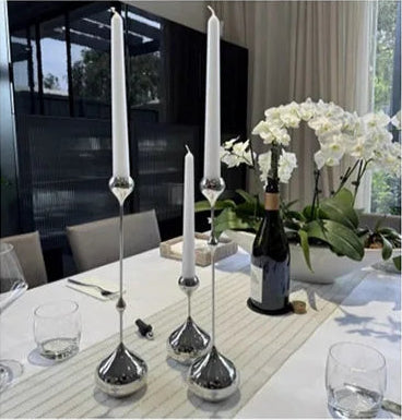 Contemporary Metallic Candlestick