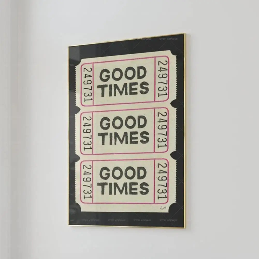 Good Times Canvas Wall Decor