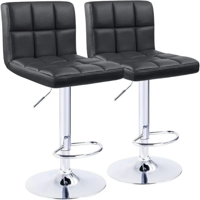 2 piece faux leather stool set of 2