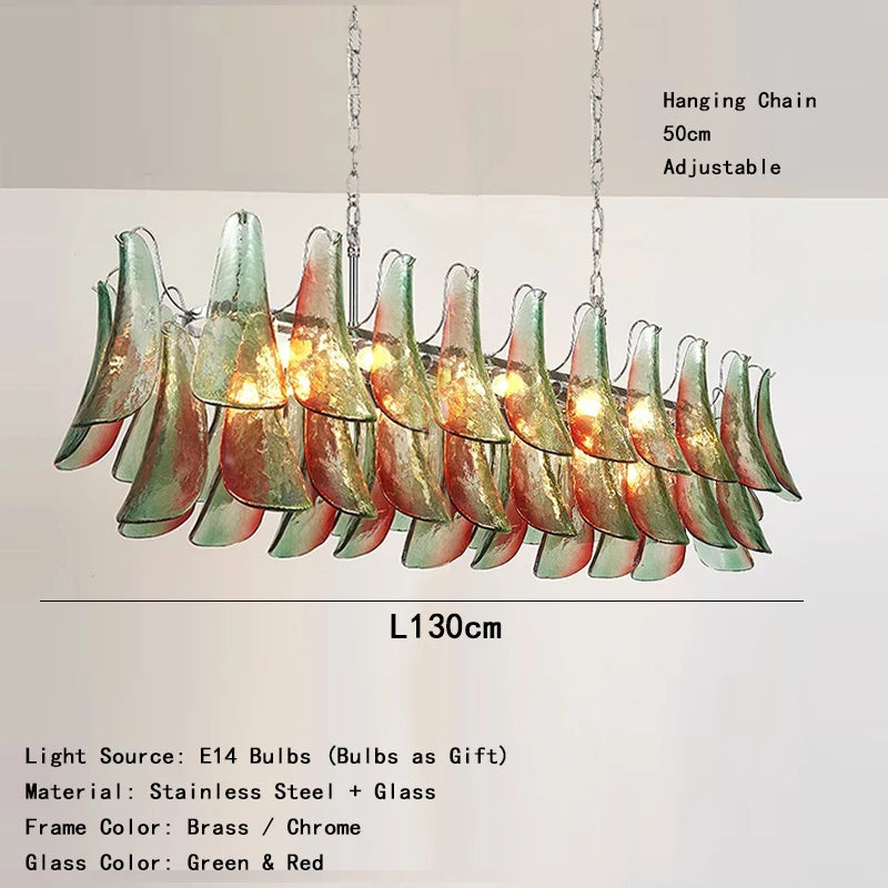 Glass Petal Chandelier