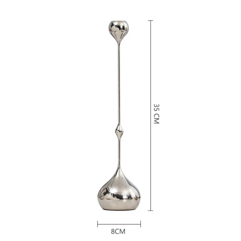 Contemporary Metallic Candlestick