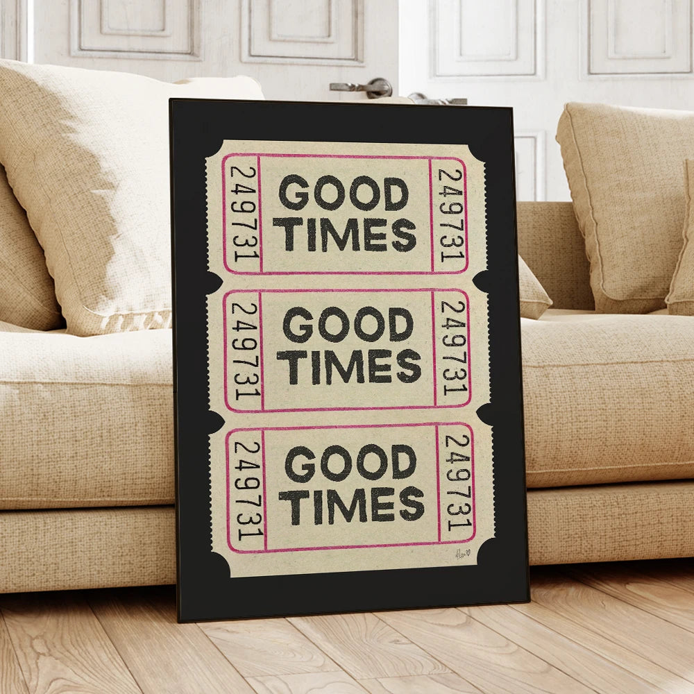Good Times Canvas Wall Decor