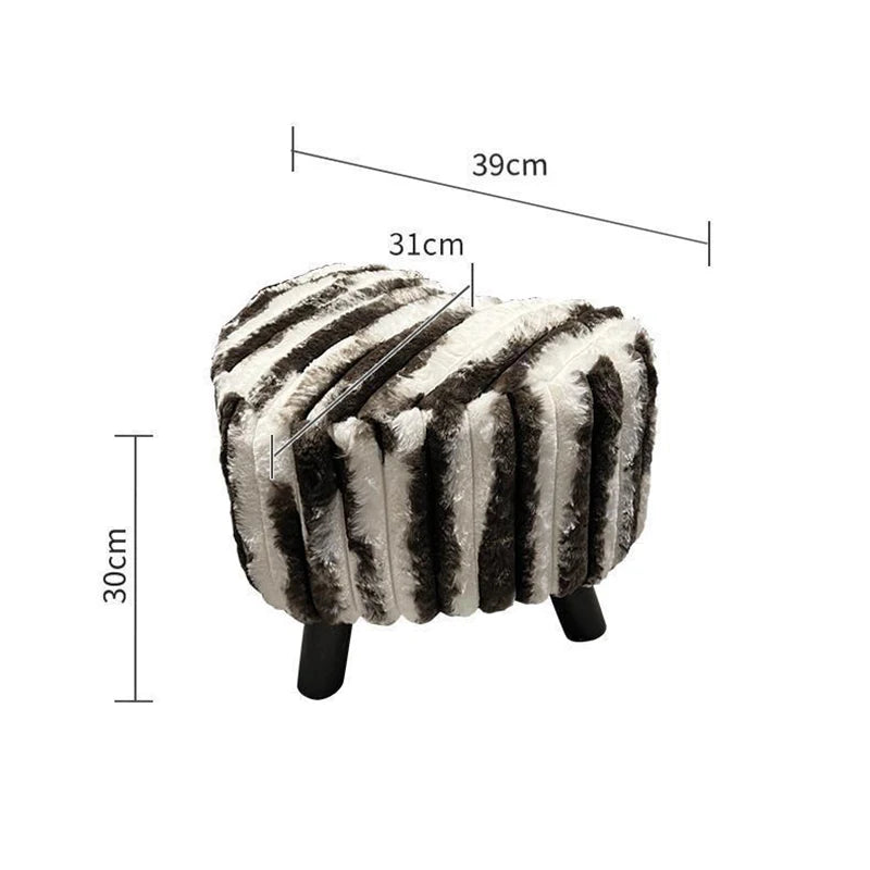 Plush Cushy Floor Stool