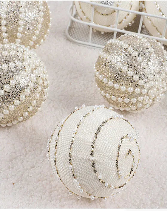 Chic Pearl Accent Ornaments
