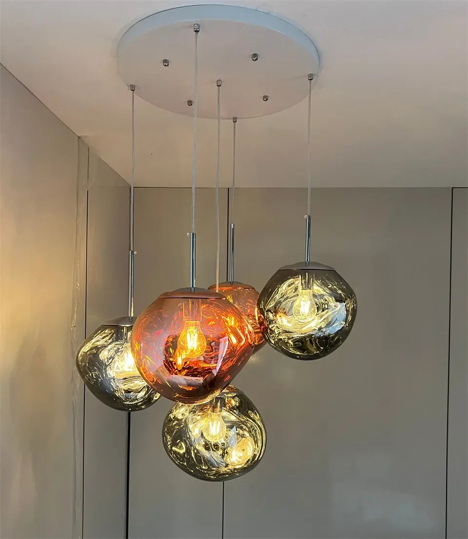 Iridescent Pendant Lights