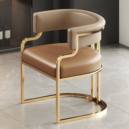 Gold Trim Accent Chair