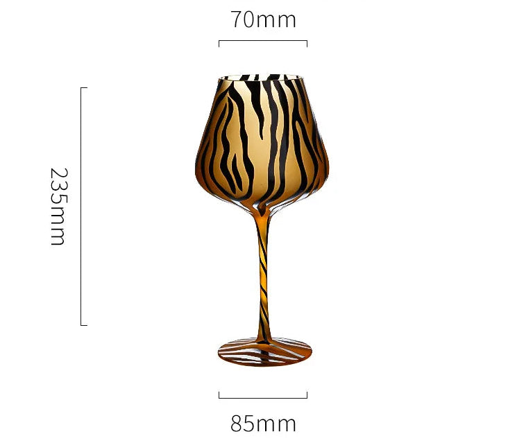 Assorted Animal Motif Wine Glass