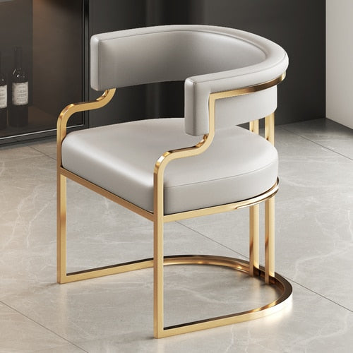 Gold Trim Accent Chair