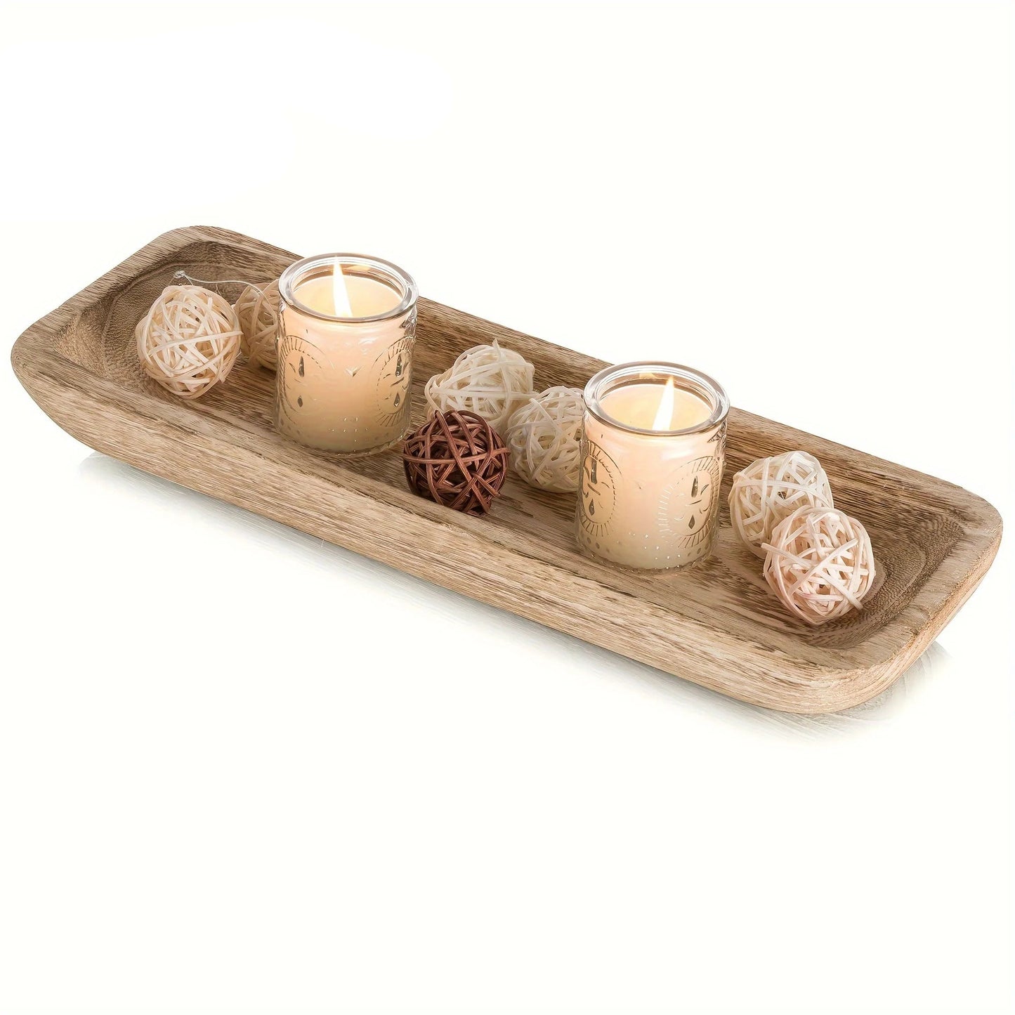 Decorative wooden tray 