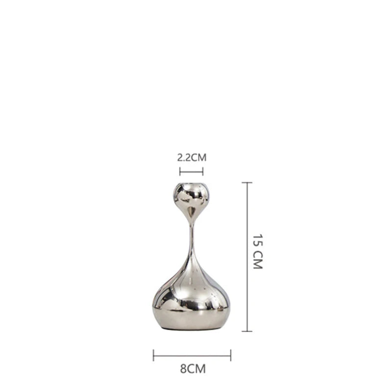 Contemporary Metallic Candlestick