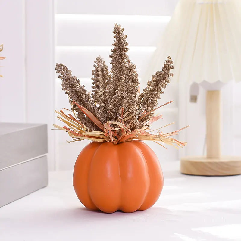 Wheat Bunch Pumpkin Pot