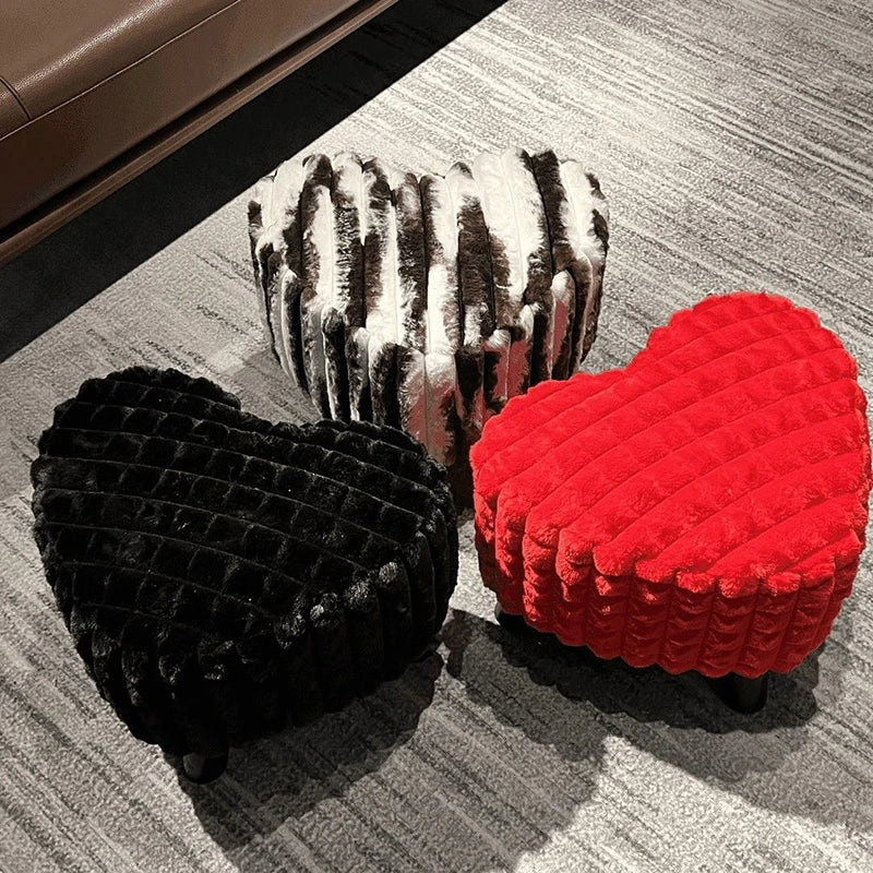 Plush Cushy Floor Stool