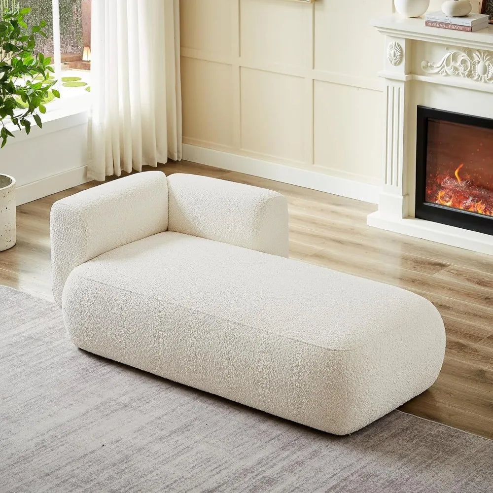 Plush Contemporary Chaise