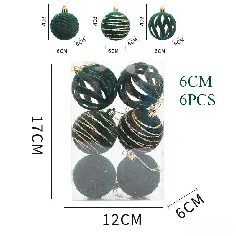 Matte Mini Christmas Ornaments