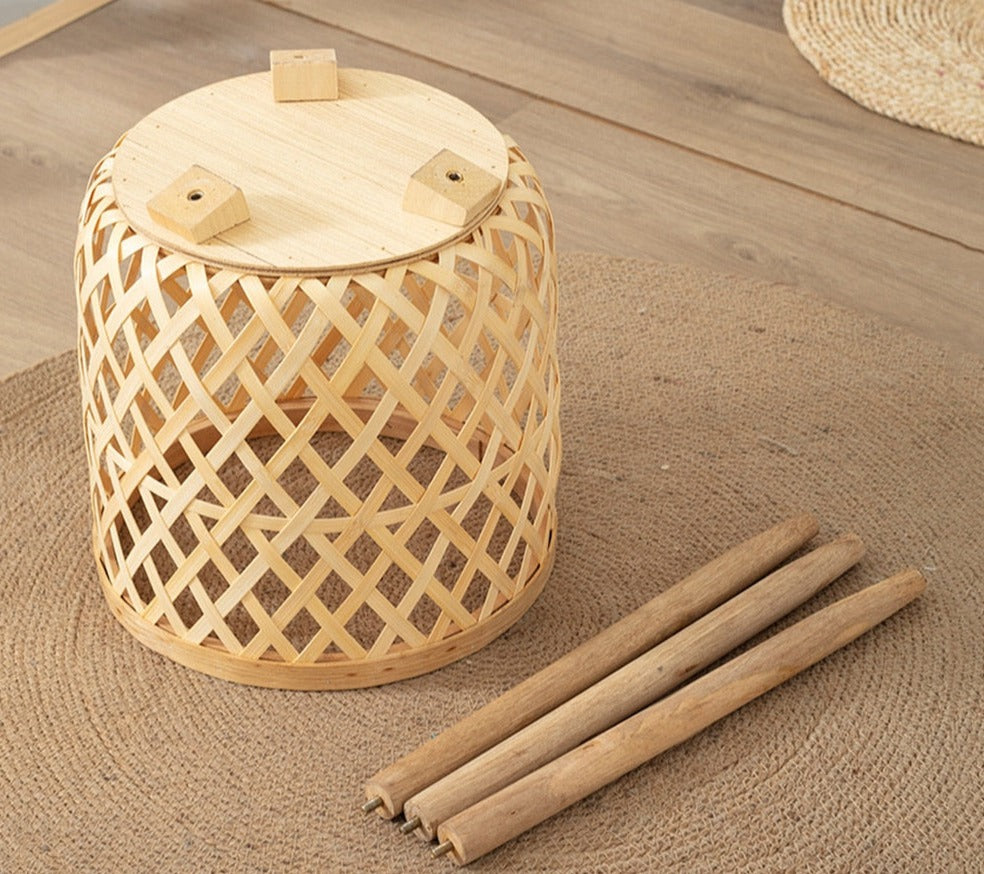 Woven Flower Pot with Legs