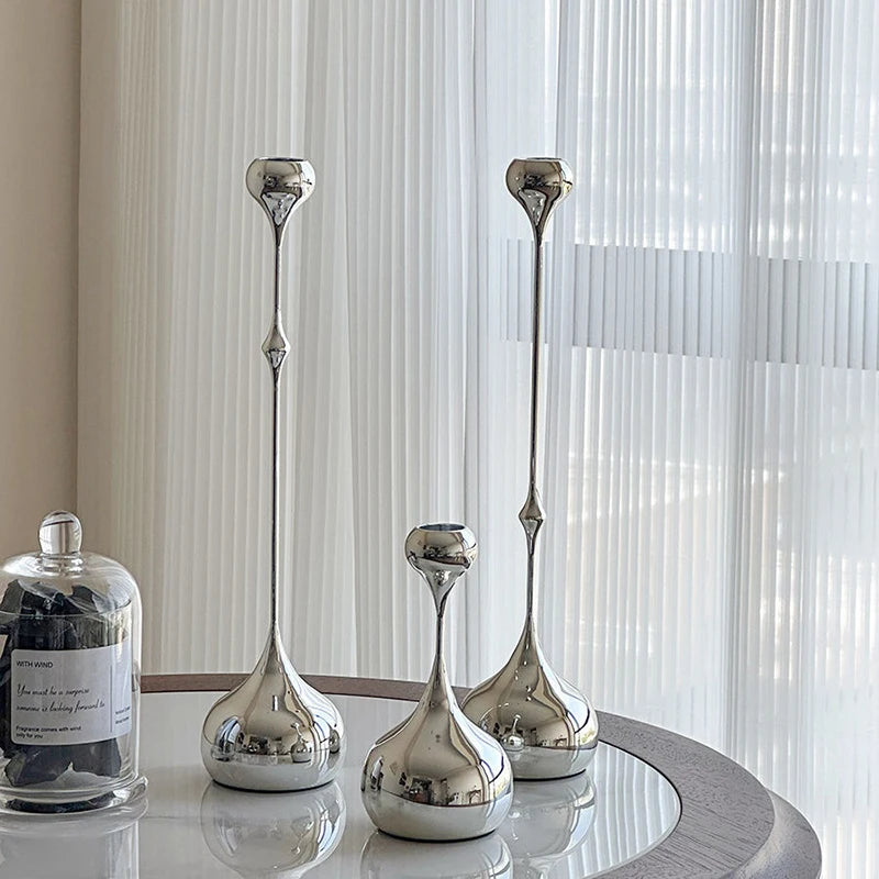 Contemporary Metallic Candlestick