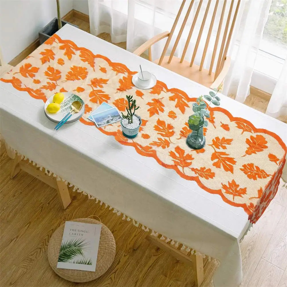 Lace Maple Leaf Table Runner