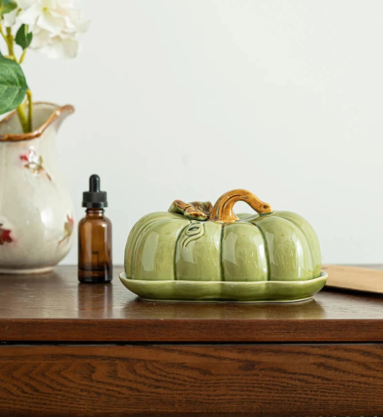 Pumpkin Plate and Lid