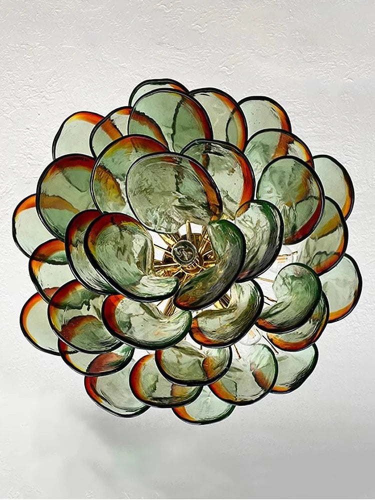 Glass Petal Chandelier