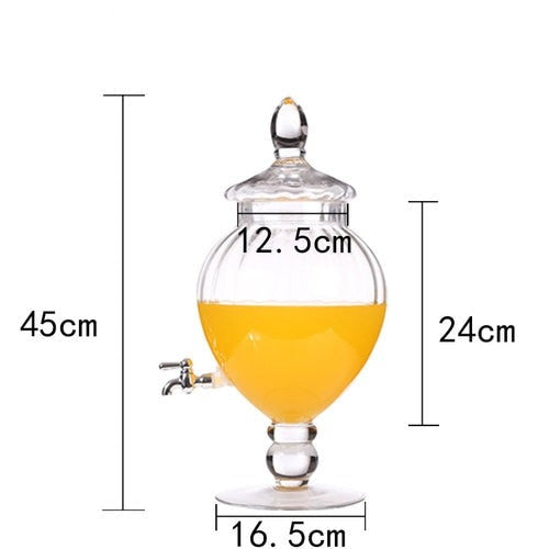 Ornamental Glass Drink Dispenser