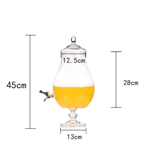 Ornamental Glass Drink Dispenser