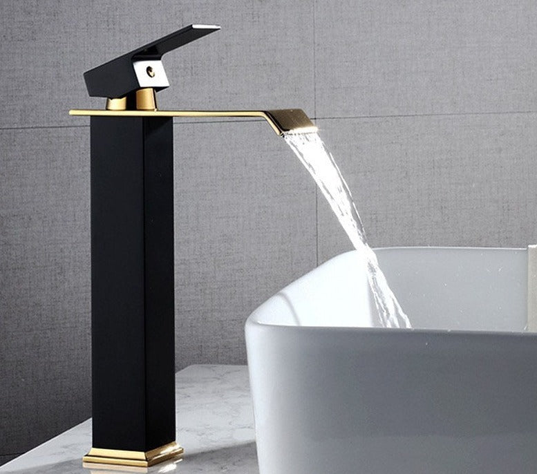 waterfall bathroom faucet single hole