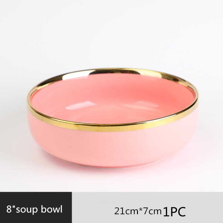 pink ceramic bowl