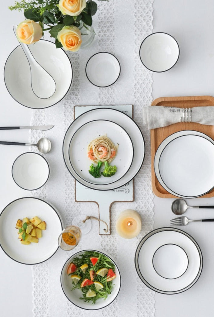 Ceramic dinner plates