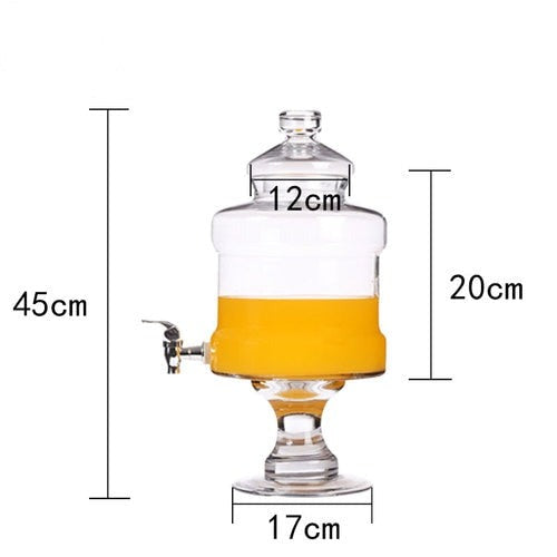 Ornamental Glass Drink Dispenser