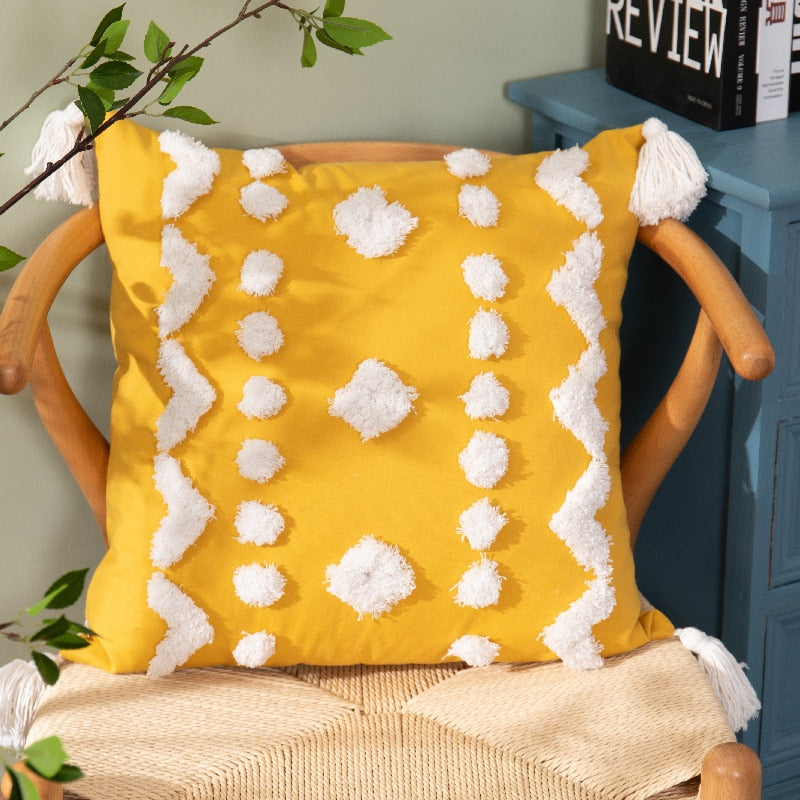 Tassel Cushion Cover (Cover Only,Filling Not Included)