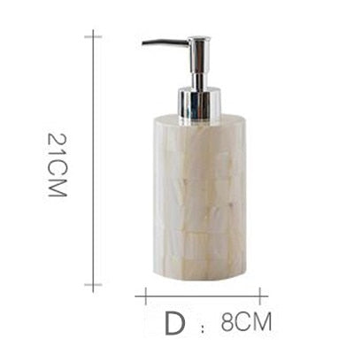 Pearl Shell Pattern Bathroom Accessories