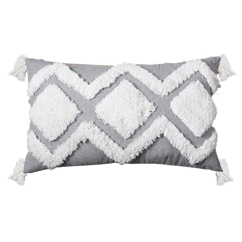 Tassel Cushion Cover (Cover Only,Filling Not Included)