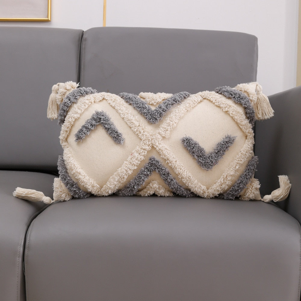 Tassel Cushion Cover (Cover Only,Filling Not Included)