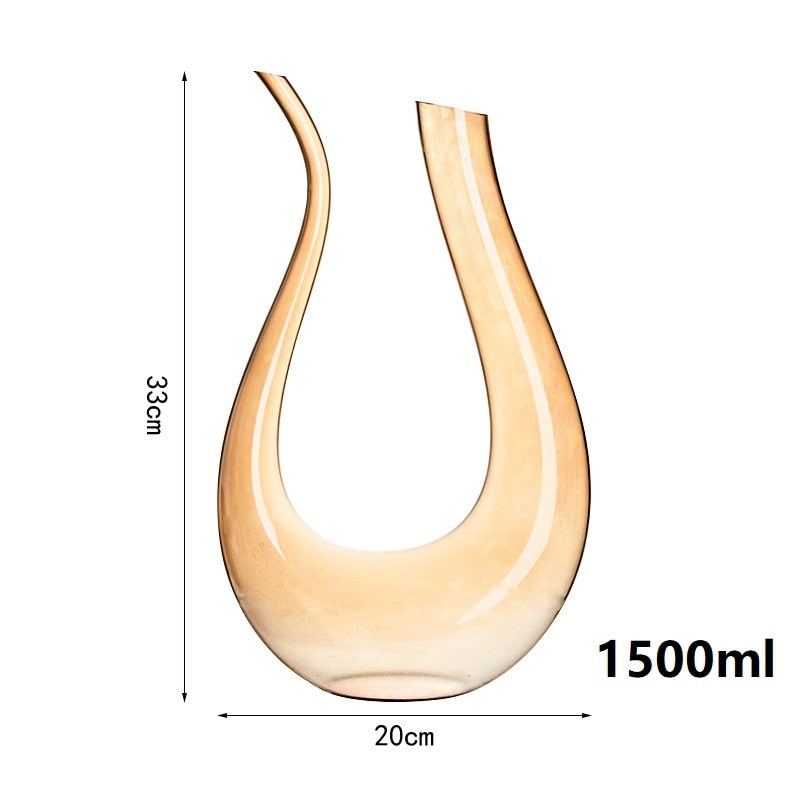 amber wine decanter