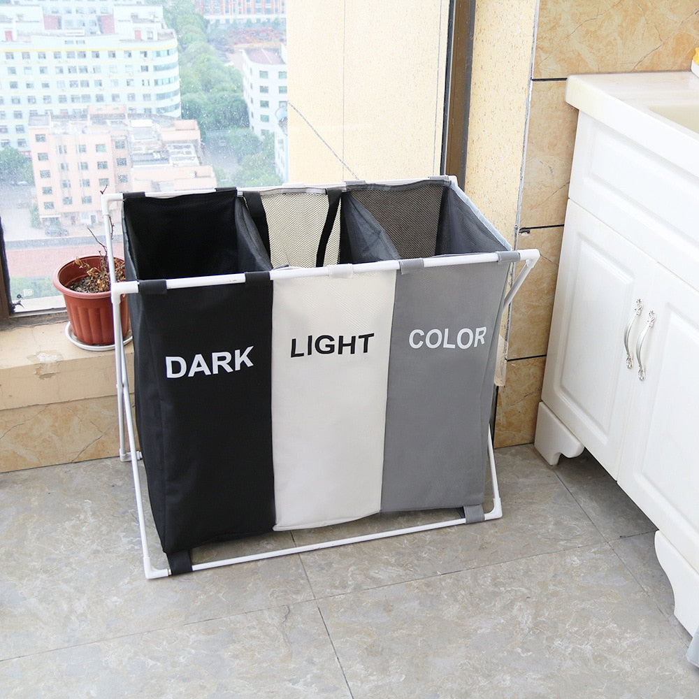 3 bag laundry sorter