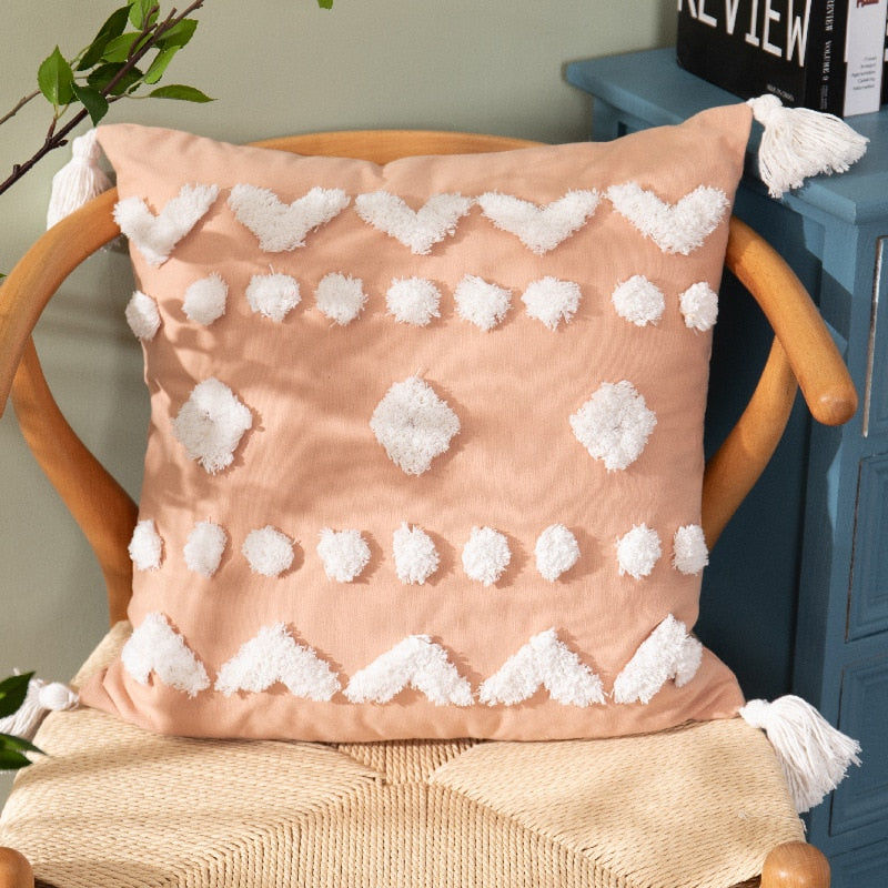 Tassel Cushion Cover (Cover Only,Filling Not Included)