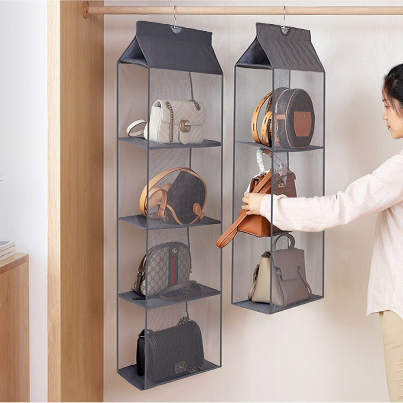 handbag organizer closet