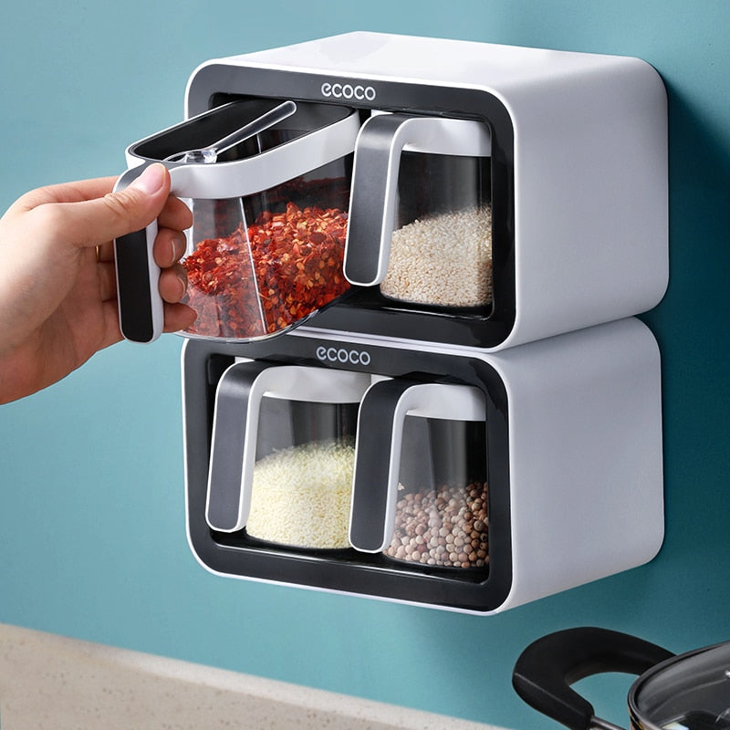 wall mounted spice containers
