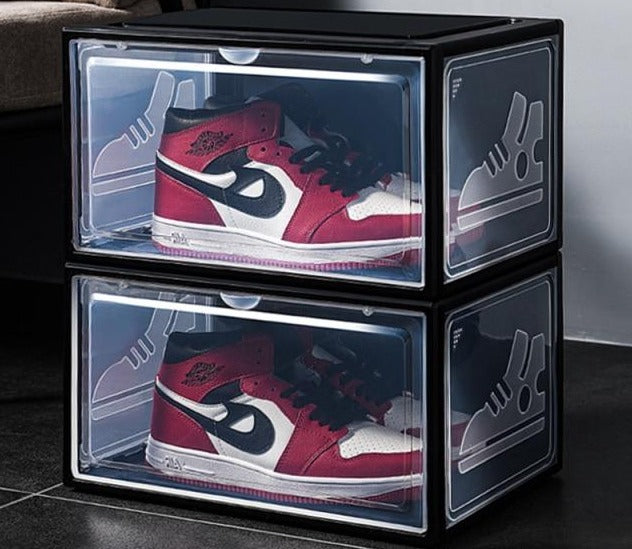 2pc Stackable Shoe Storage Boxes