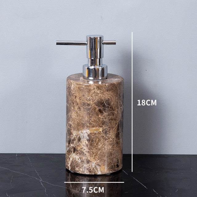 Marbled Mahogany Bathroom Assortment