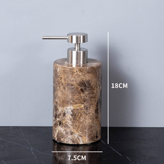 Marbled Mahogany Bathroom Assortment