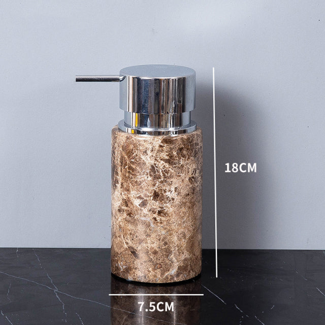 Marbled Mahogany Bathroom Assortment